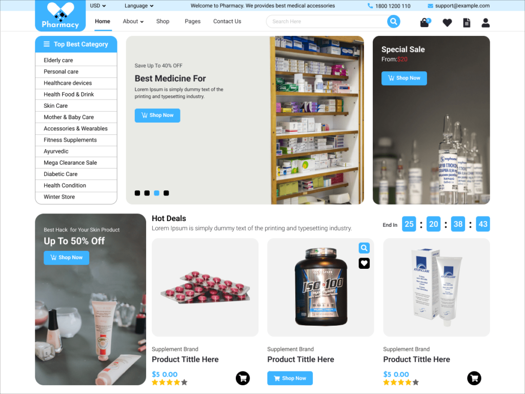 3. Pharmacy Shop