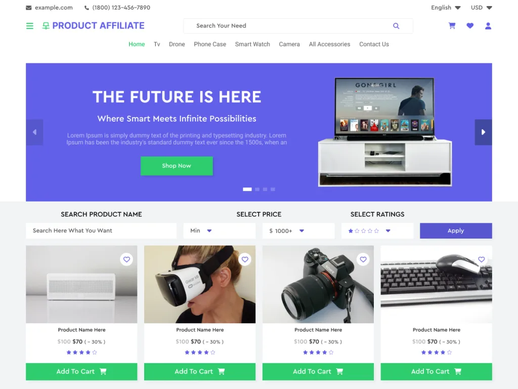 Product Affiliate WordPress theme for product recommendation sites