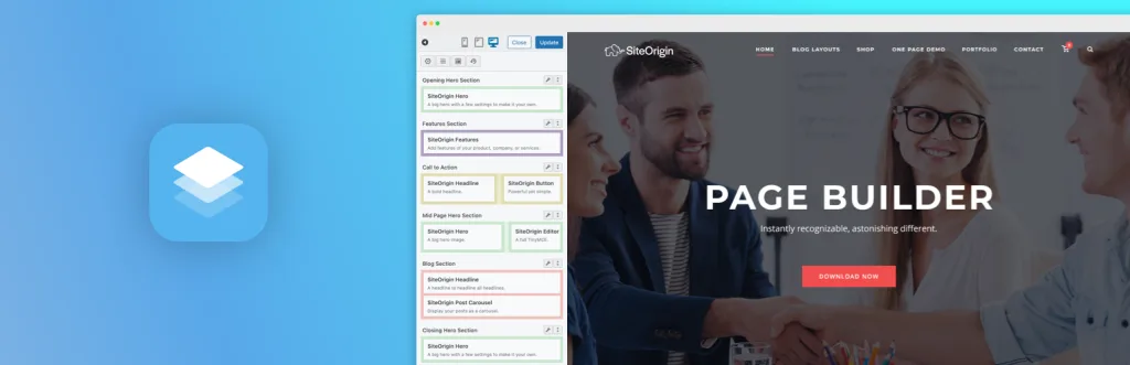 SiteOrigin Page Builder plugin for WordPress