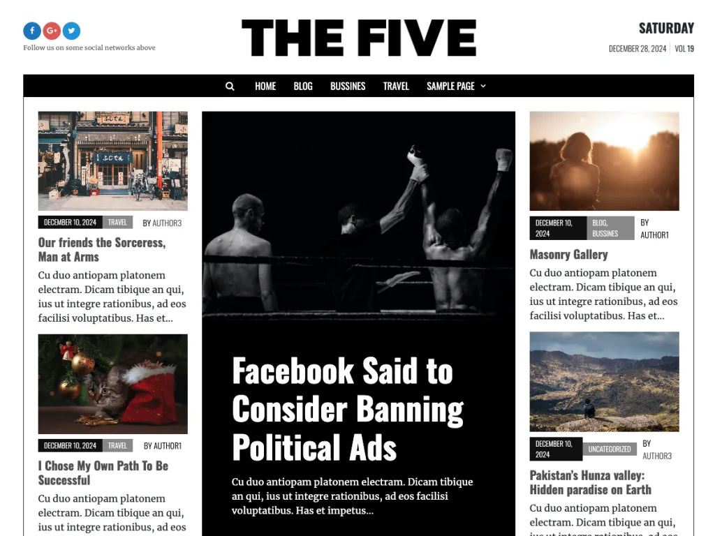 Tenzin News Magazine WordPress theme for media publishers