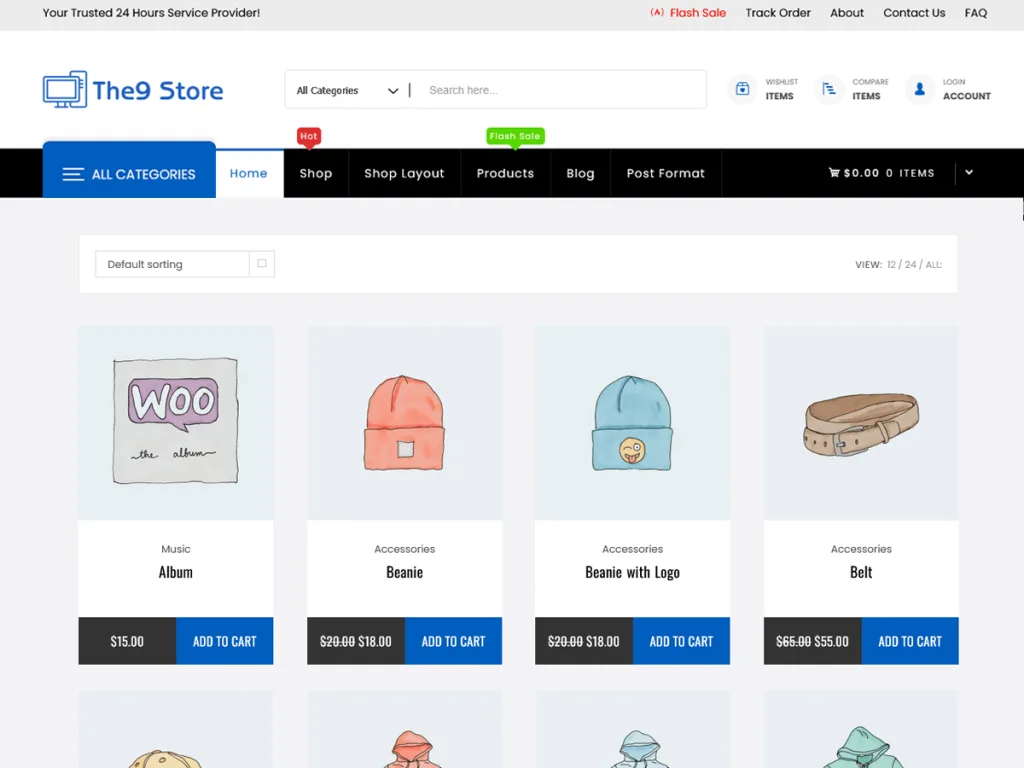 The9 Shop Store WordPress theme for digital and physical goods