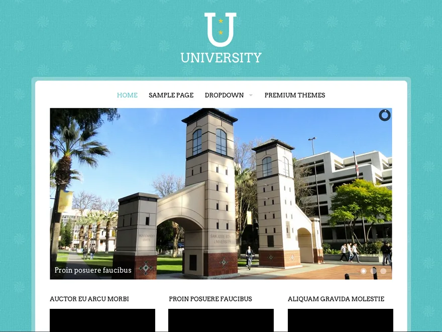 University WordPress theme for academic journals and institutions