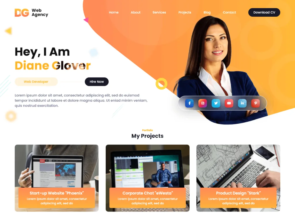 Web Agency Elementor WordPress theme for digital agencies