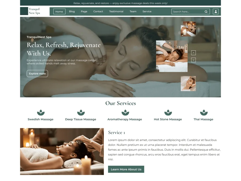 Wellness Therapy WordPress theme for therapists and healers