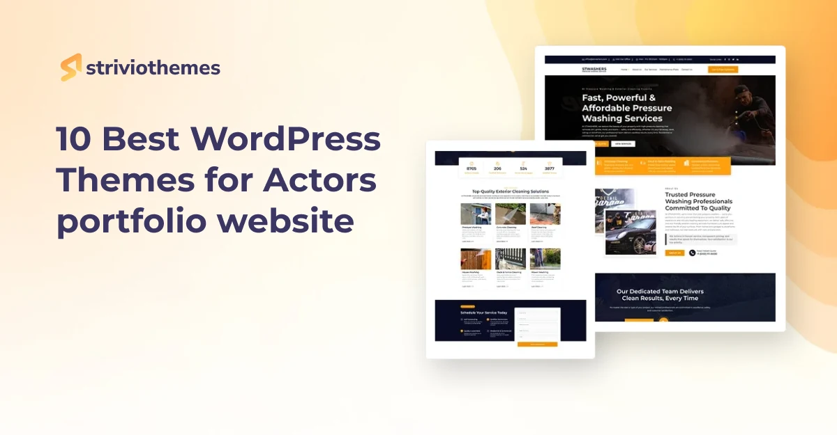 10 Best WordPress Themes for Actors in 2026