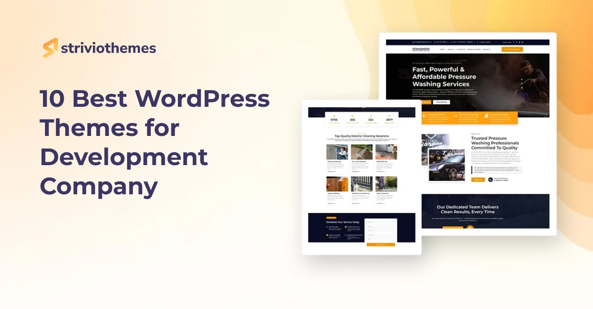 10 Best WordPress Themes for Development Company