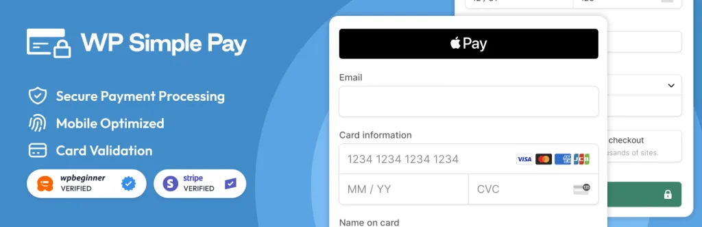 WP Simple Pay Stripe payment plugin for WordPress