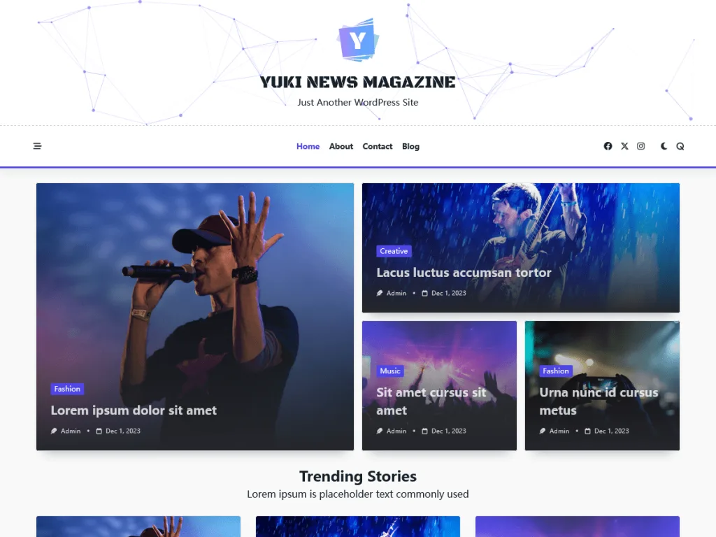 Yuki News Magazine WordPress theme for online media