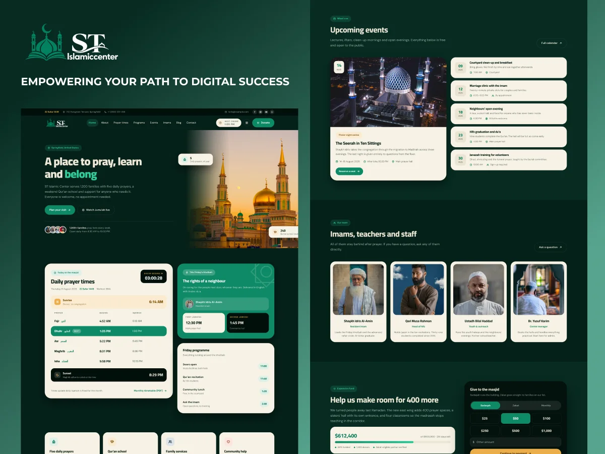 Islamic Center WordPress Theme