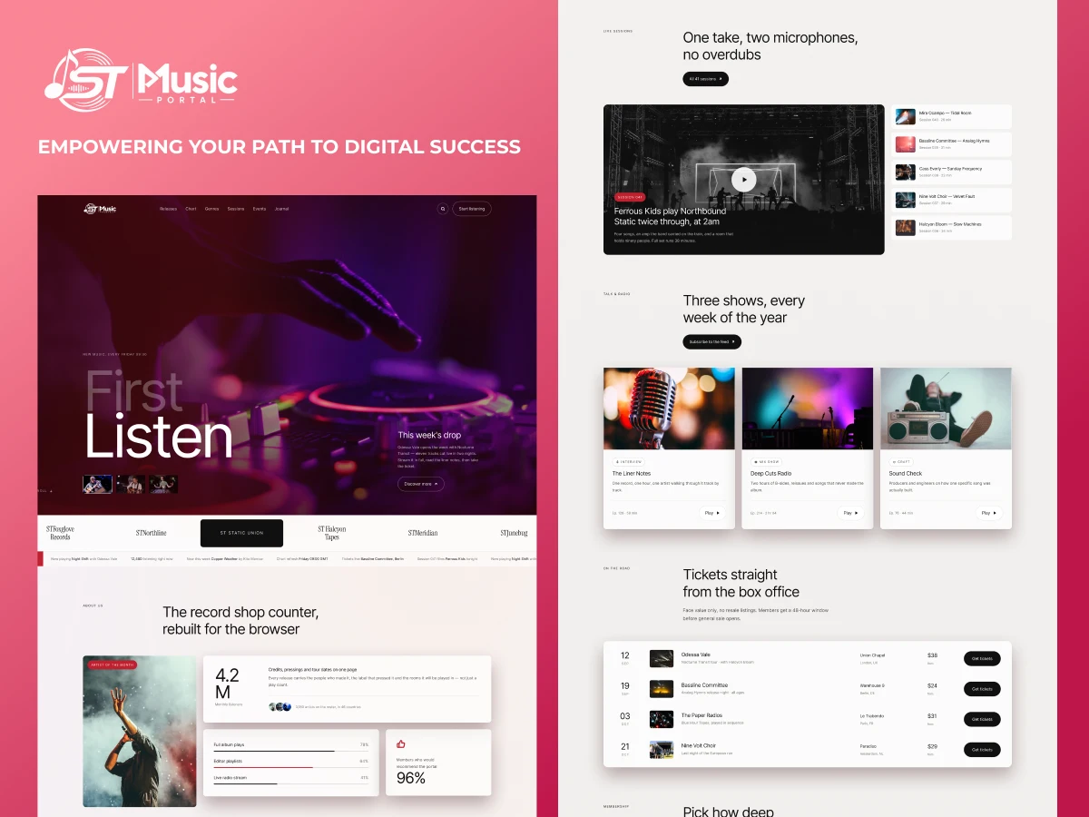 Music Portal WordPress Theme