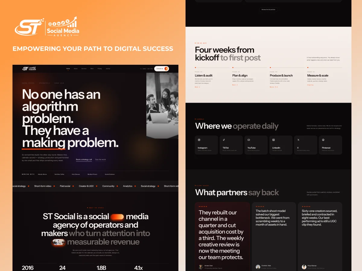 Social Media Agency Wordpress Theme 2