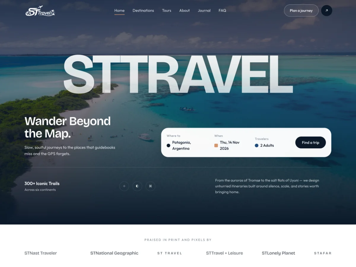 Free Travel WordPress Theme